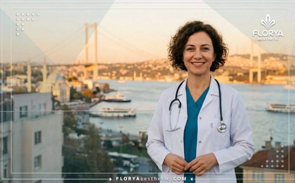طبيب متخصص في جراحة الأنف يرحب بالمرضى في مدينة إسطنبول.